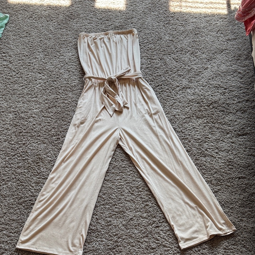 Elegant Cream Jumpsuit